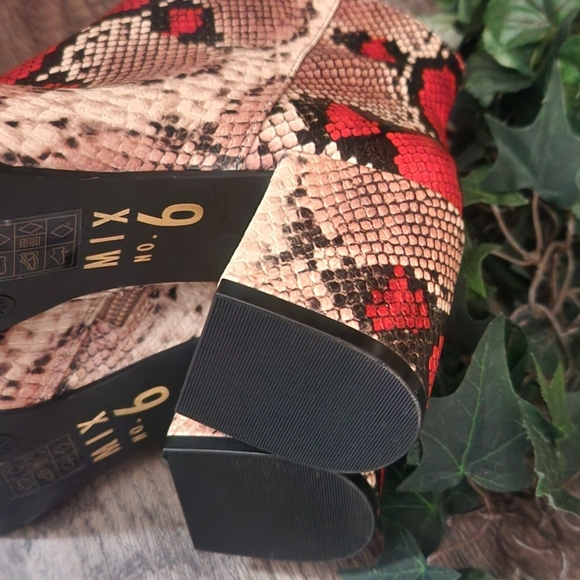 Faux Snakeskin Ankle Boots - Picture 4 of 7